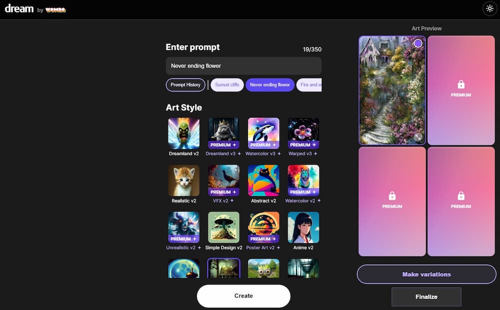 Midjourney Interface